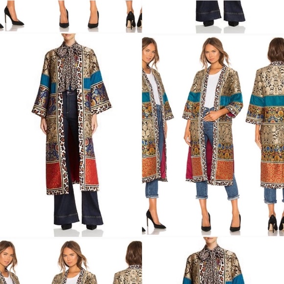 Rare Alice & Olivia Lynn Patchwork Kimono - Picture 2 of 3
